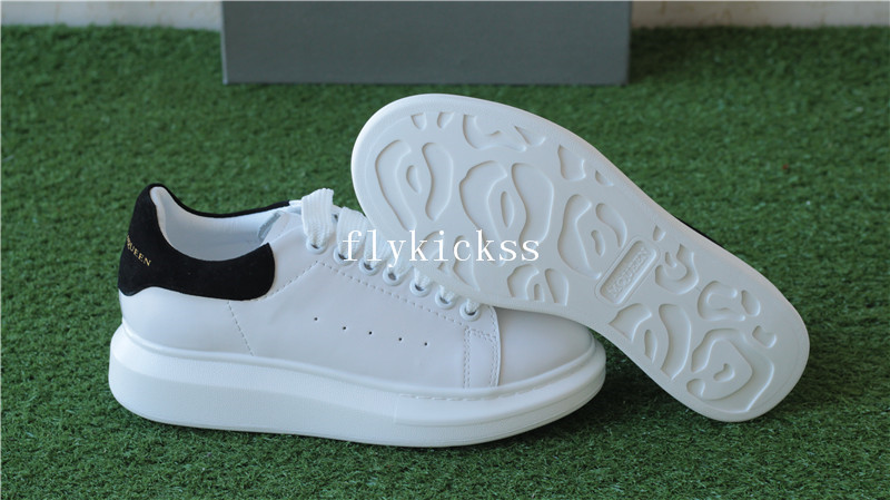 Alexander McQueen Oversized Sneaker White Black Suede